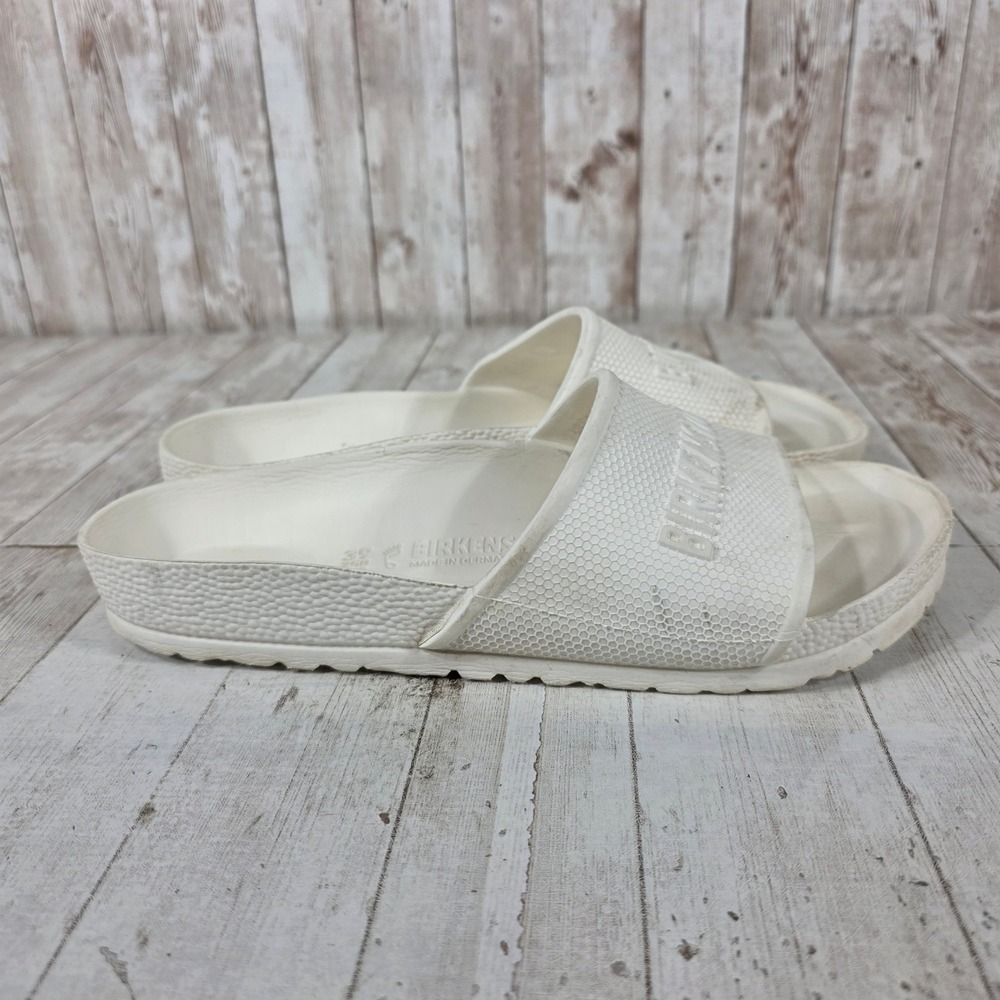 Birkenstock Barbados EVA White Slide Sandals Womens 39 L8 M6 Made in Germany